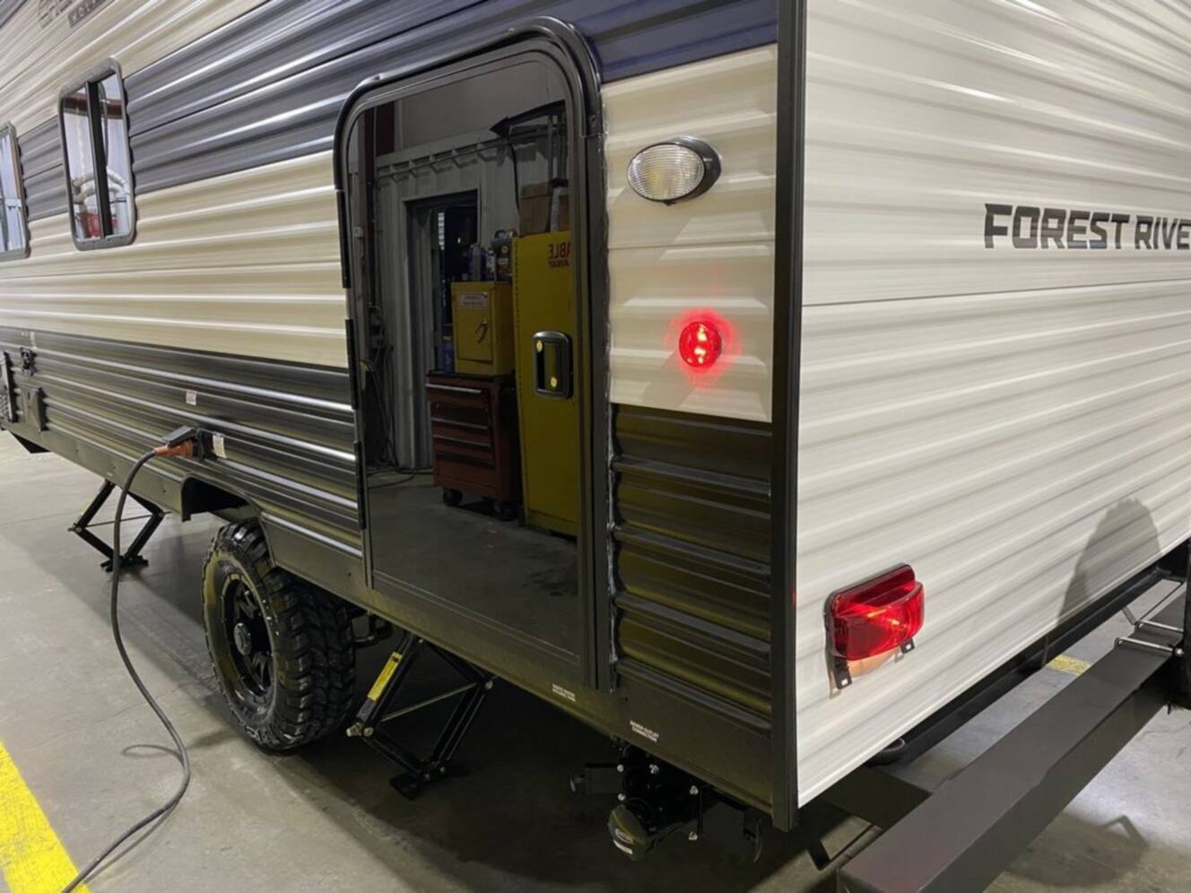 A photo of this 2025 Forest River Rv Cherokee Wolf Pup 16BHSW