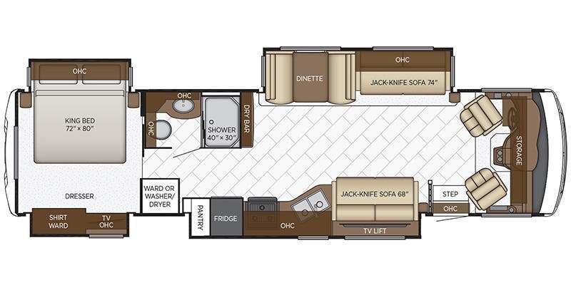 A photo of this 2020 Newmar BAY STAR 3626