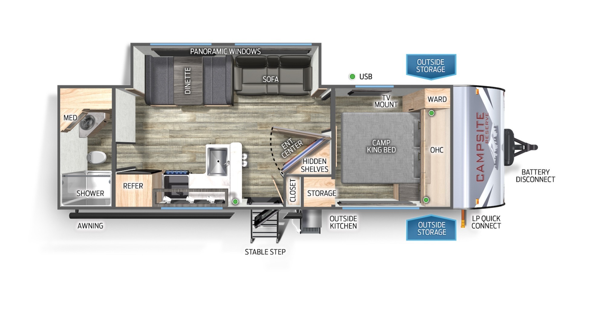 2025 Forest River CAMPSITE RESERVE 25MW RV
