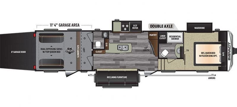 2017 Keystone FUZION IMPACT EDITION (FIFTH WHEEL) 361LT in ogden UT
