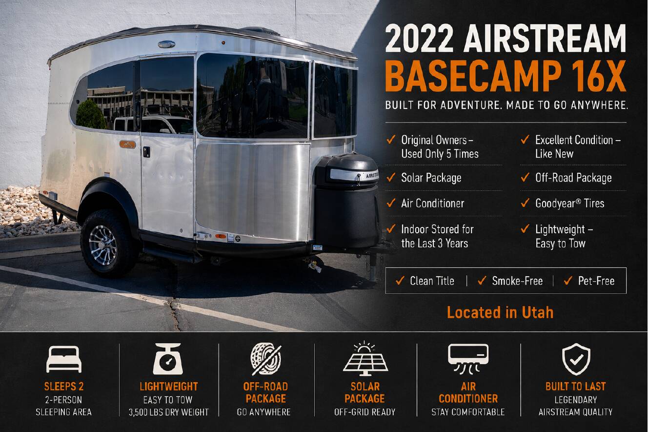 A photo of this 2022 Airstream BASECAMP 16X