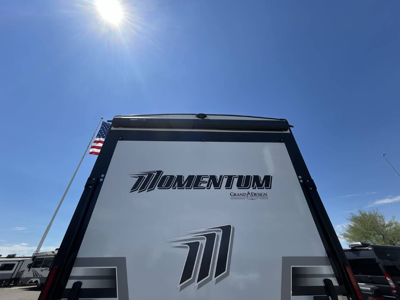 A photo of this 2025 Grand Design MOMENTUM G CLASS 350G