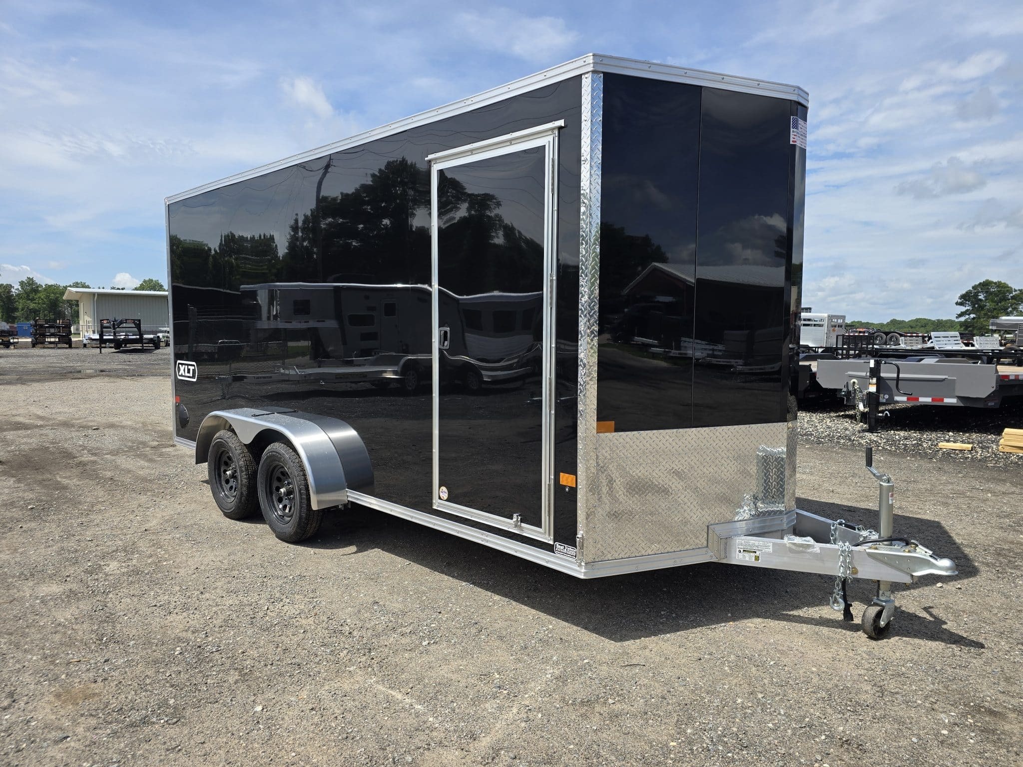 2026 ezhauler 7x16 XLT PRO tandem axle cargo enclosed aluminum traile in Byron, GA