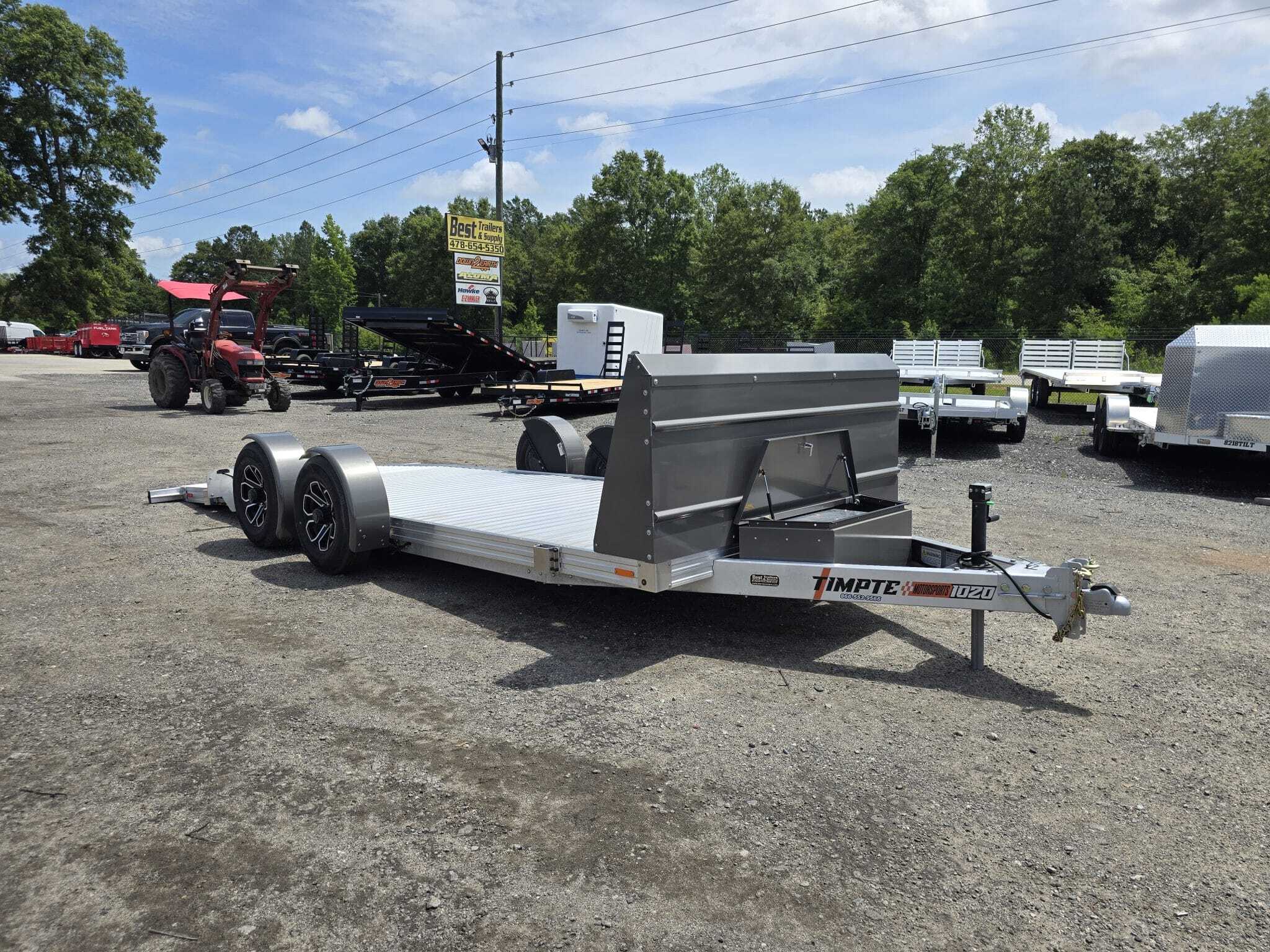 2026 TIMPTE 7X20 HD drop deck low profile carhauler trailer ground in Byron, GA