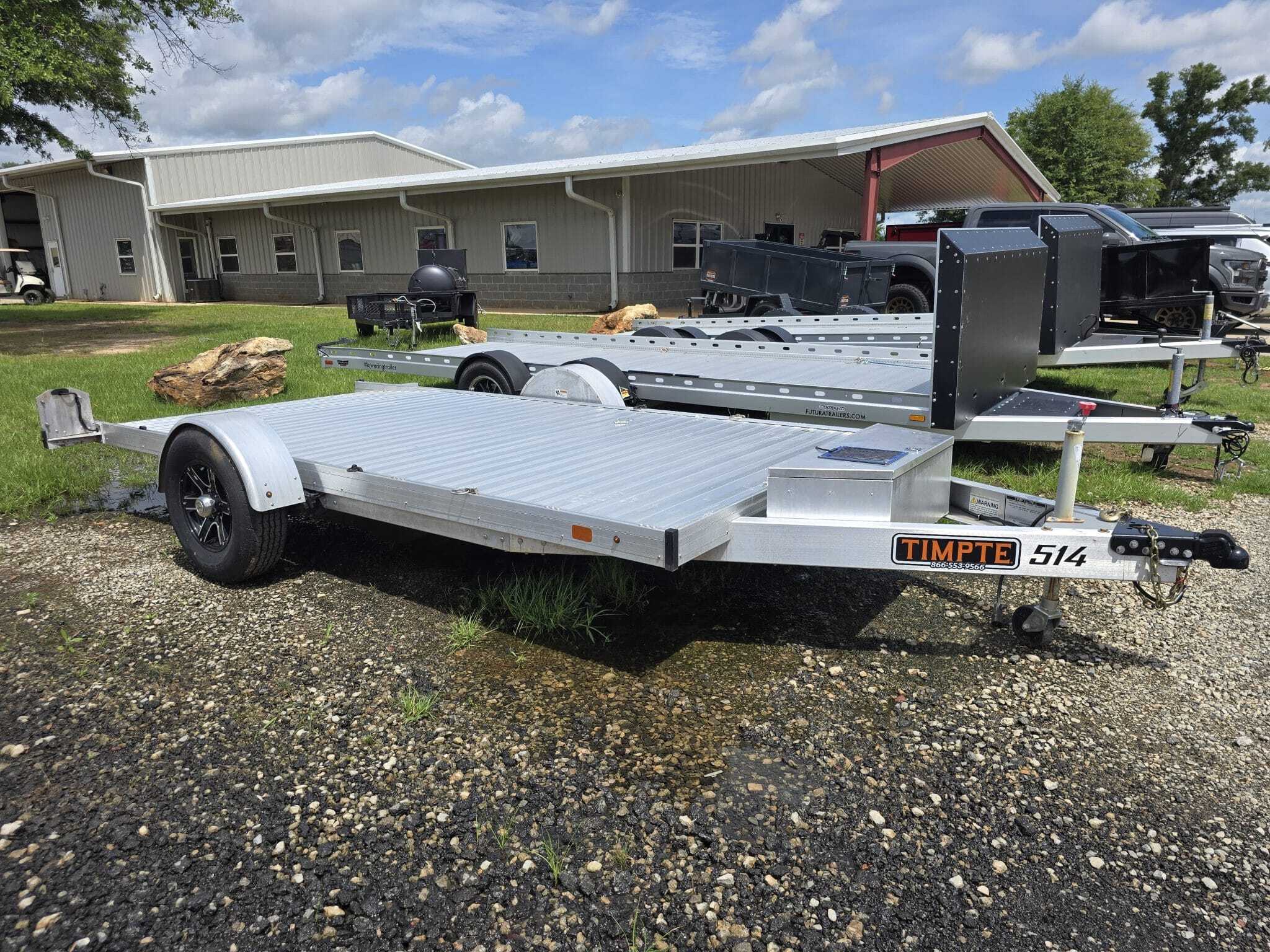 TIMPTE USED 7x14 Single Axle 5K Aluminum Ground Loading Traile in Byron, GA