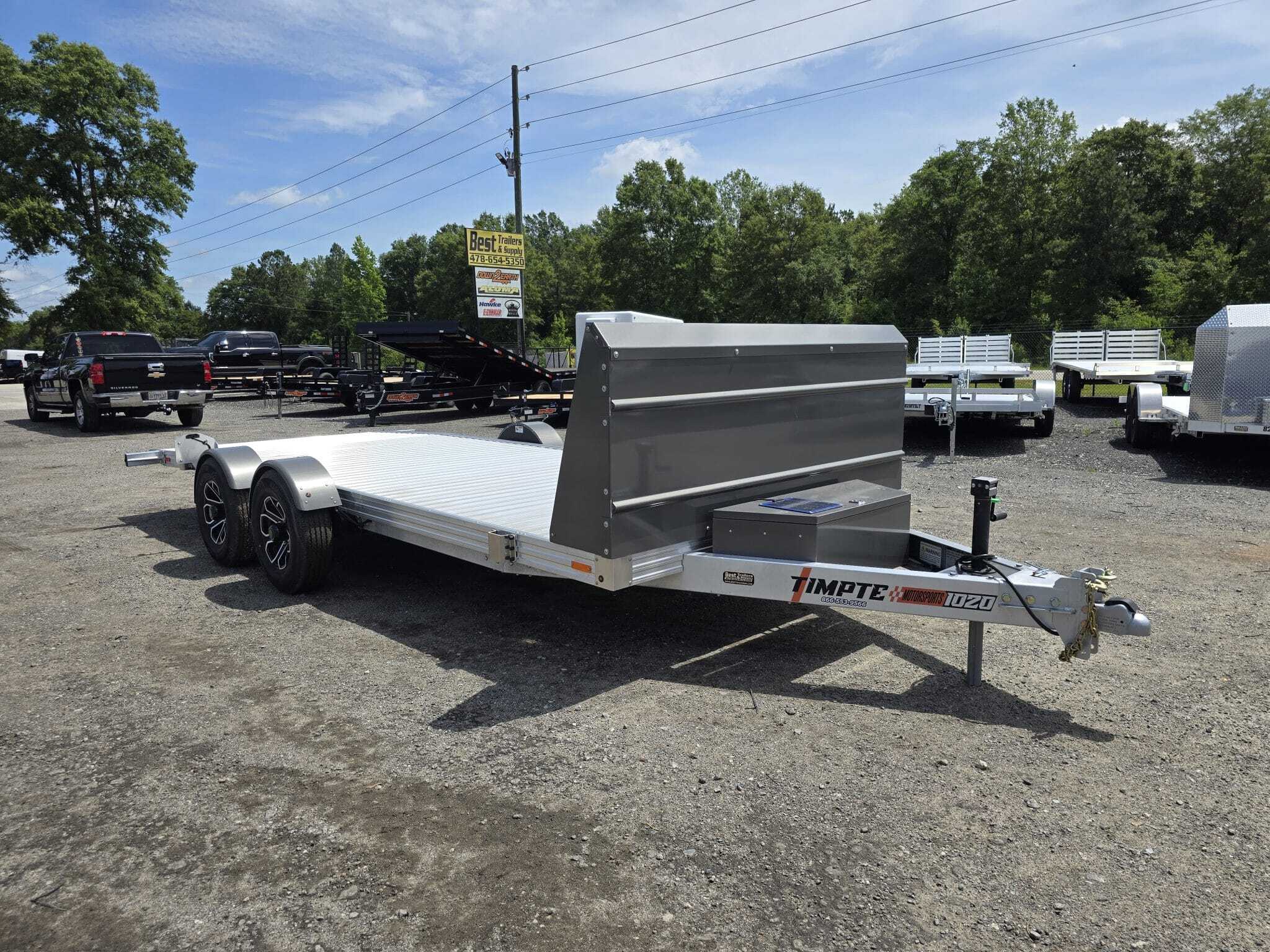 2026 timpte 7X20 HD drop deck low profile carhauler trailer ground in Byron, GA
