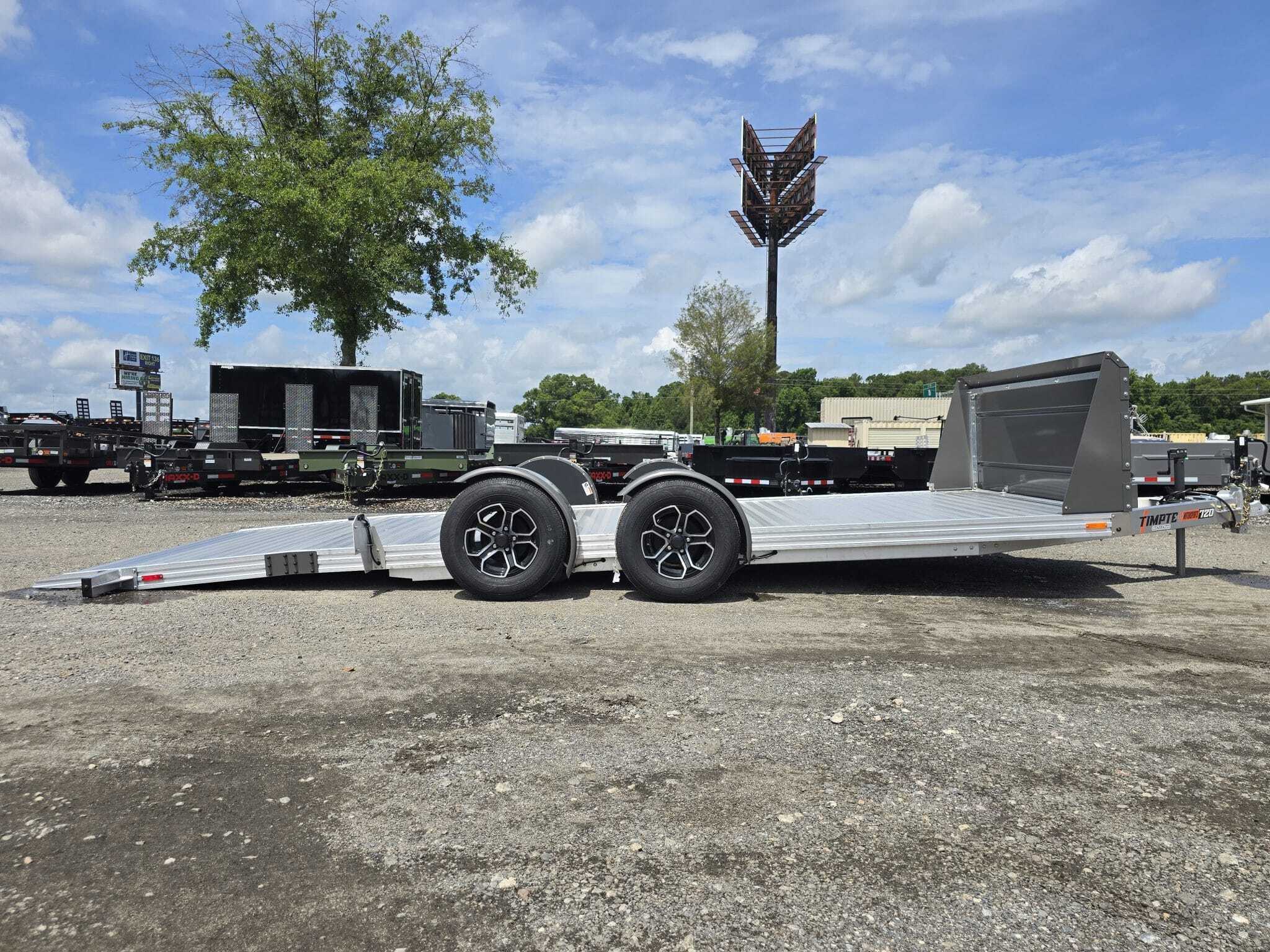 2026 timpte 7X20 7K drop deck low profile carhauler trailer ground in Byron, GA