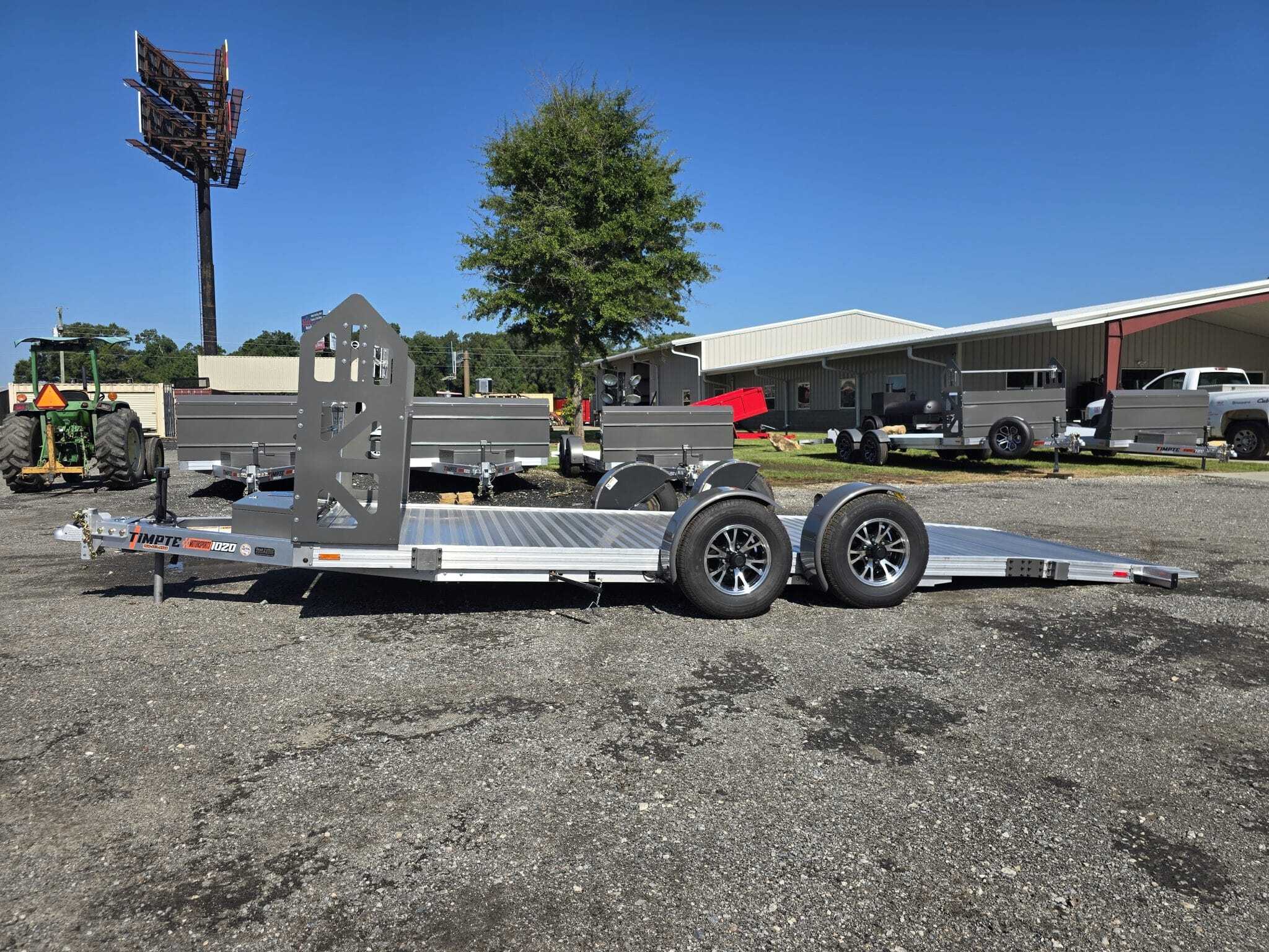 2026 timpte 7X20 HD drop deck low profile carhauler trailer ground in Byron, GA