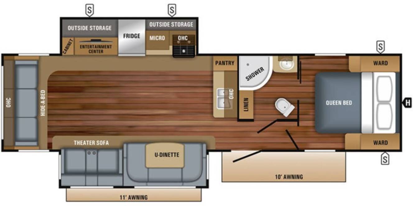 A photo of this 2018 Jayco White Hawk 31RL