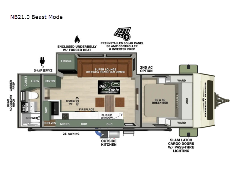 2027 Forest River Rv NO BOUNDARIES N21.0 BEAST MODE in waco TX