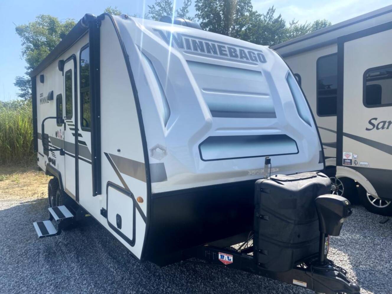 A photo of this 2022 Winnebago Industries Towables Micro Minnie 2108DS