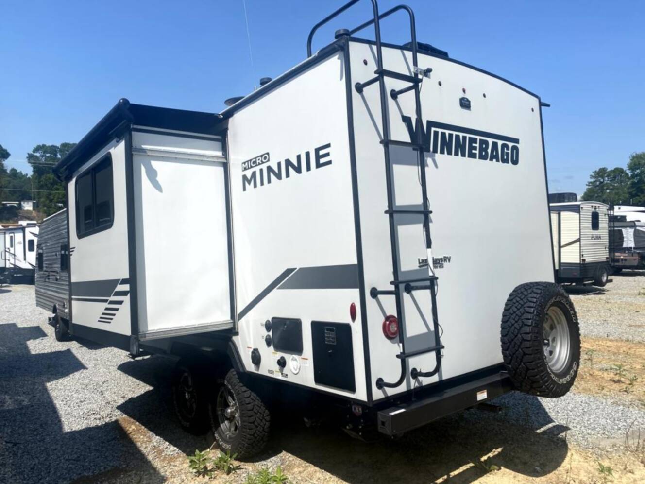 A photo of this 2022 Winnebago Industries Towables Micro Minnie 2108DS
