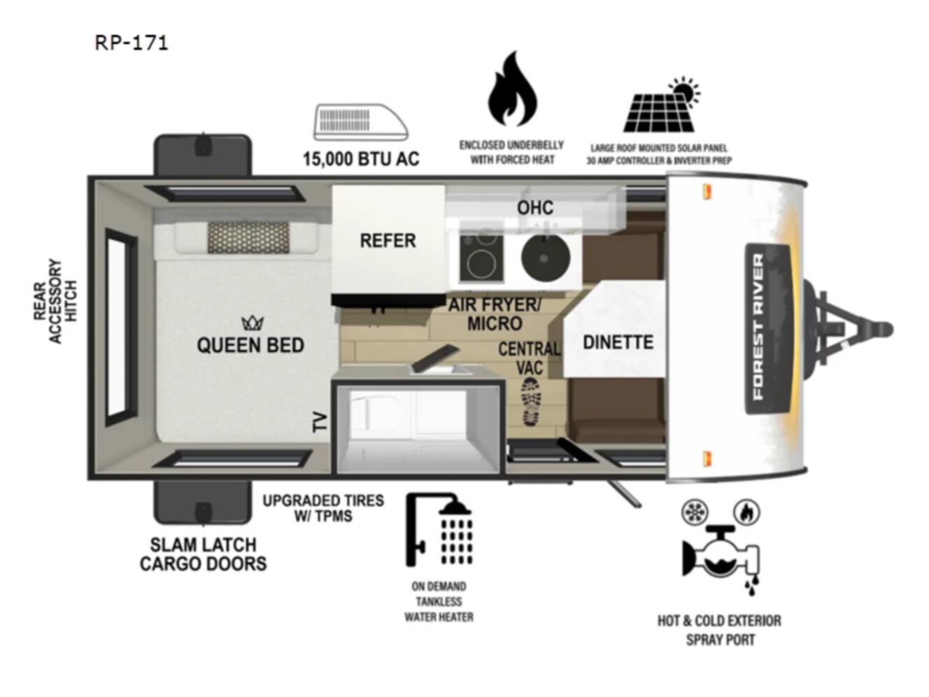A photo of this 2026 Forest River Rv R Pod RP-171