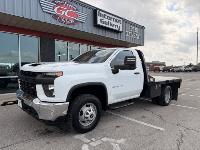 2021 CHEVROLET Silverado 3500HD 4x4 Flatbed 59k in Collinsville, OK