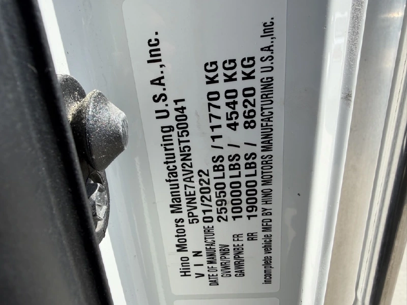 2022 HINO HINO L6