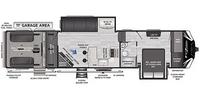 2022 Keystone FUZION 369 in jefferson NY