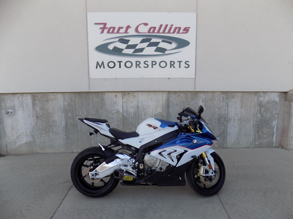 2016 BMW S 1000 RR Premium Light White / Lupin Blue Metallic / R 1200 GS in Fort Collins, CO