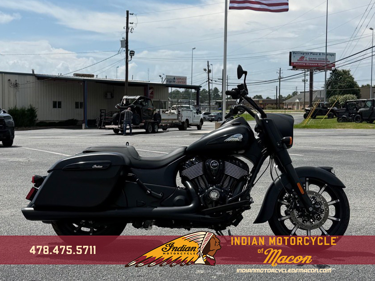 2024 Indian Motorcycle® Springfield® Dark Horse® Black Smoke DARK HORSE in Macon, GA