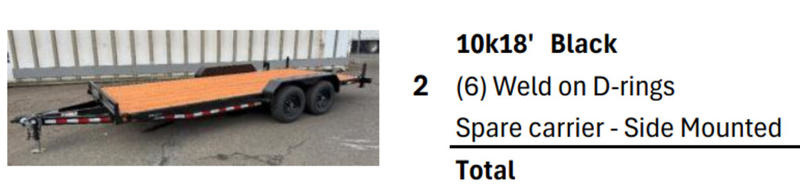 2026 Eagle Trailer Eagle Tilt Bed (10K) ETB718TA3 (7 x 18) in sublimity OR