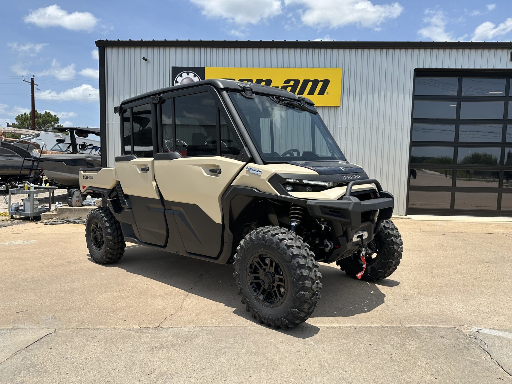 New Brown Can-Am Defender UTV. Four Wheelers For Sale Near Port