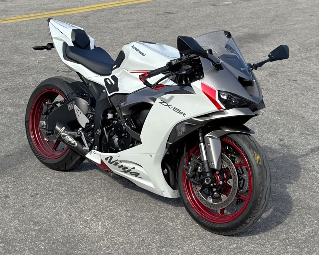 White 2024 Kawasaki Ninja ZX-6R Motorcycles For Sale - Cycle Trader
