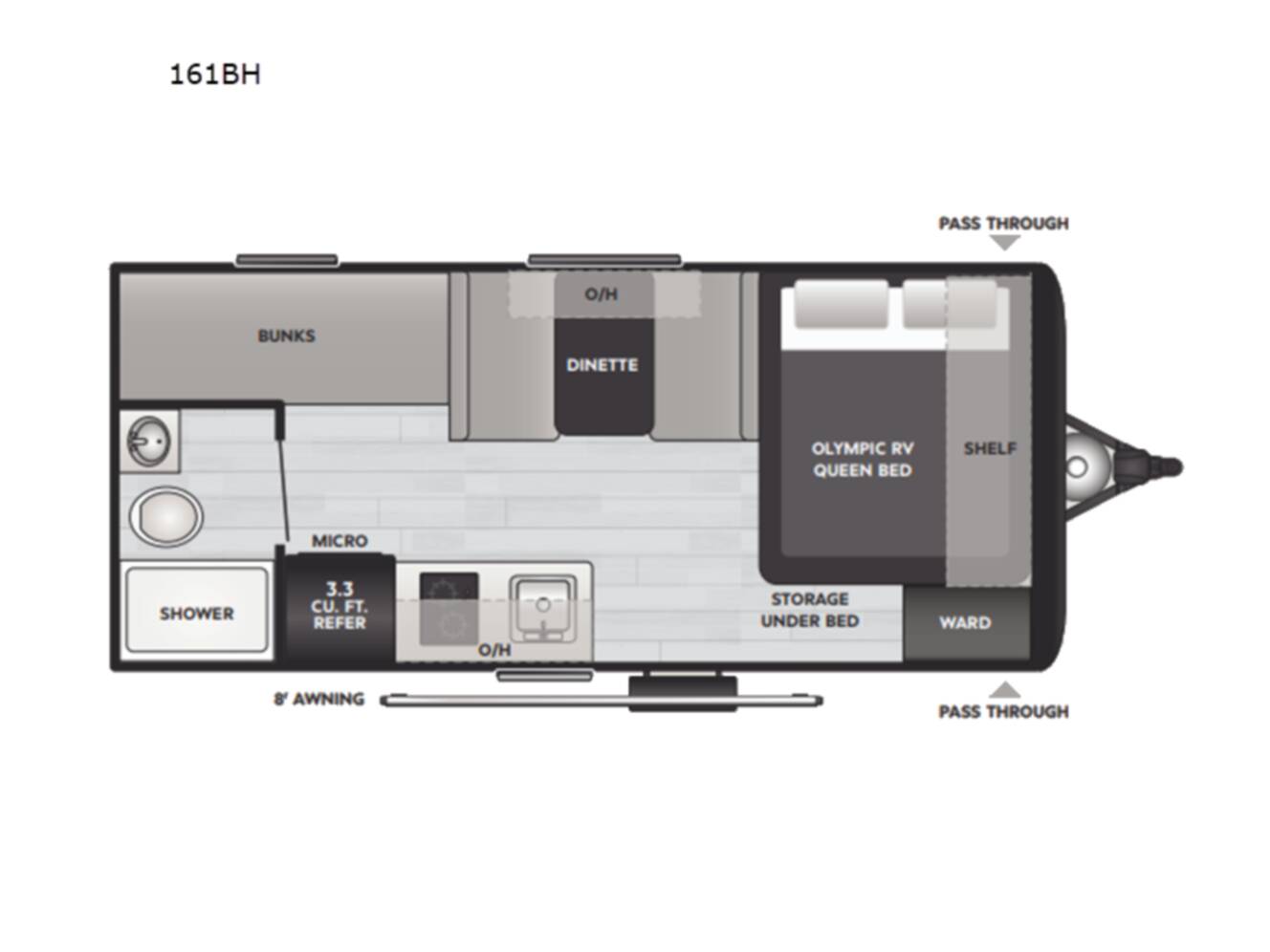 A photo of this 2026 Keystone Rv Hideout 161BH