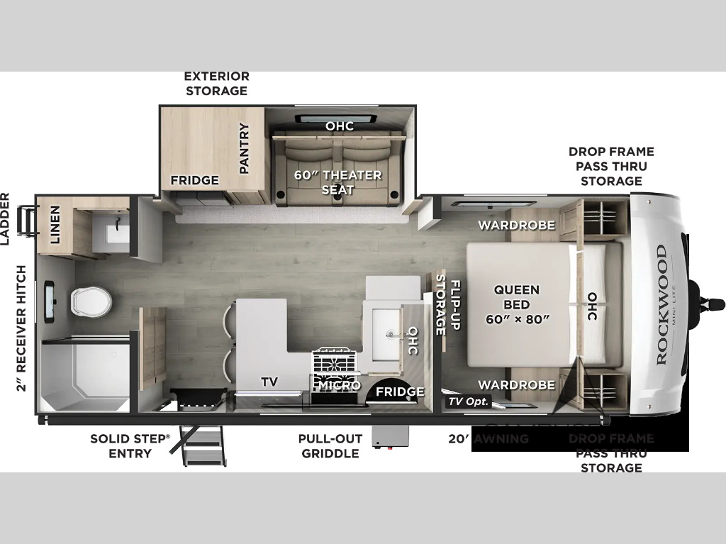 2027 Forest River Rv Rockwood Mini Lite 2525RB in schoolcraft MI