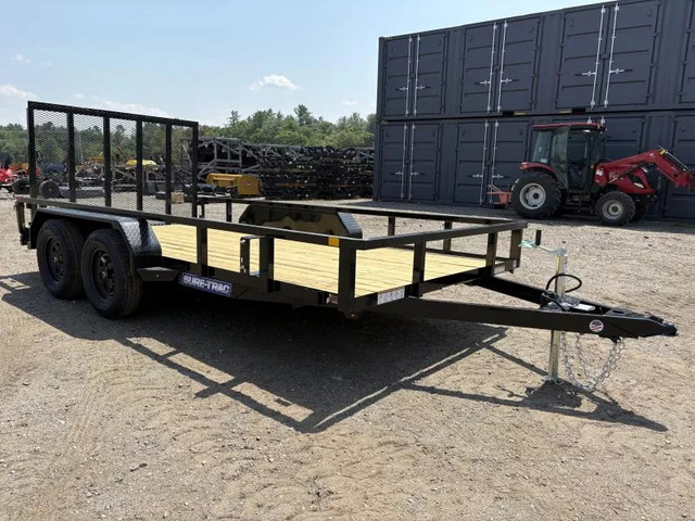 2026 SURE-TRAC 7X14 7K Powder Coated Tube Top Utility Trailer W/ in Bangor, ME