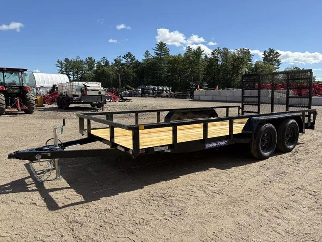 2026 SURE-TRAC 7X16 7K Powder Coated Tube Top Utility Trailer in Bangor, ME