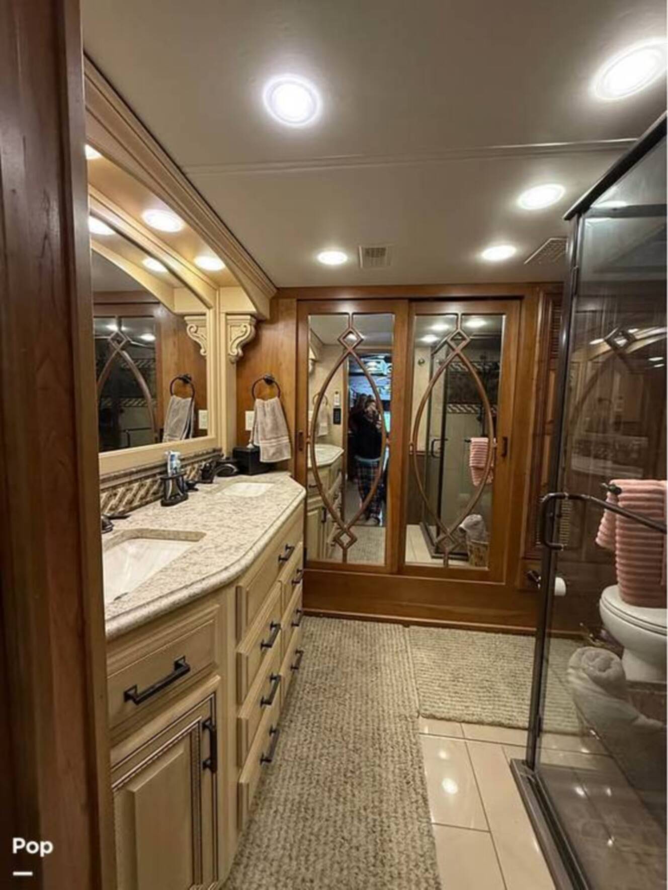 A photo of this 2015 Entegra Coach Cornerstone 45B