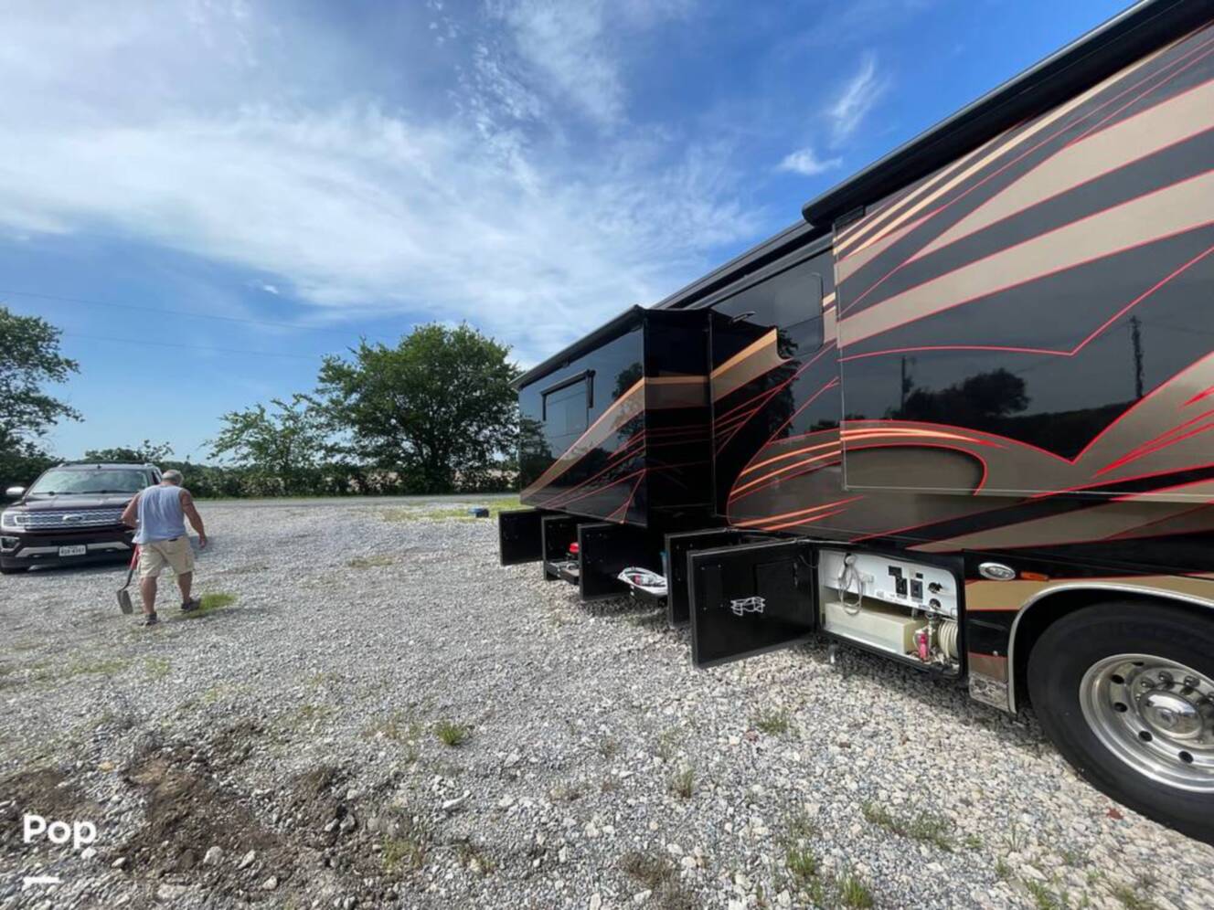 A photo of this 2015 Entegra Coach Cornerstone 45B