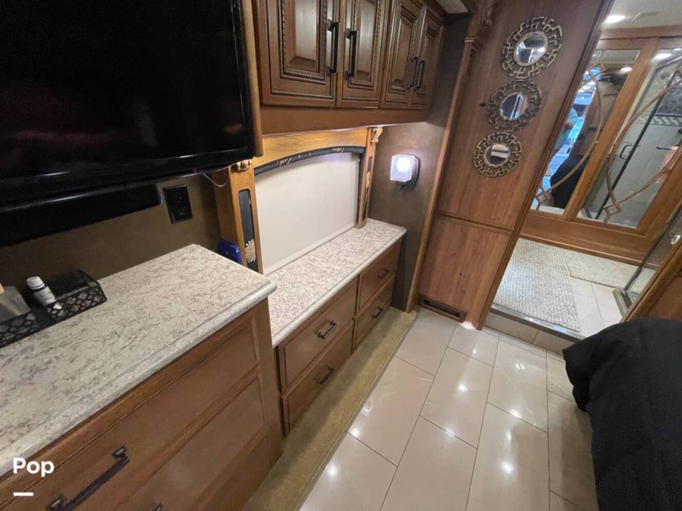 A photo of this 2015 Entegra Coach Cornerstone 45B