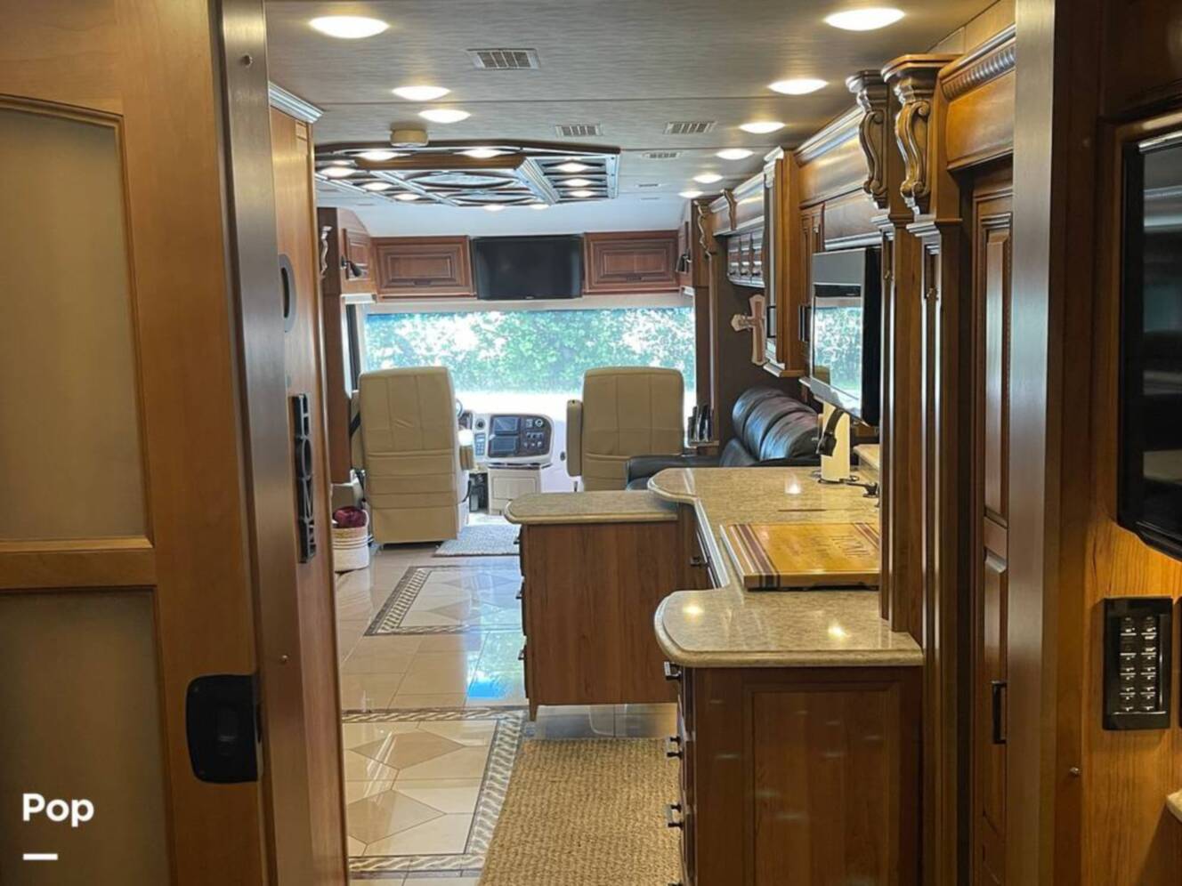 A photo of this 2015 Entegra Coach Cornerstone 45B