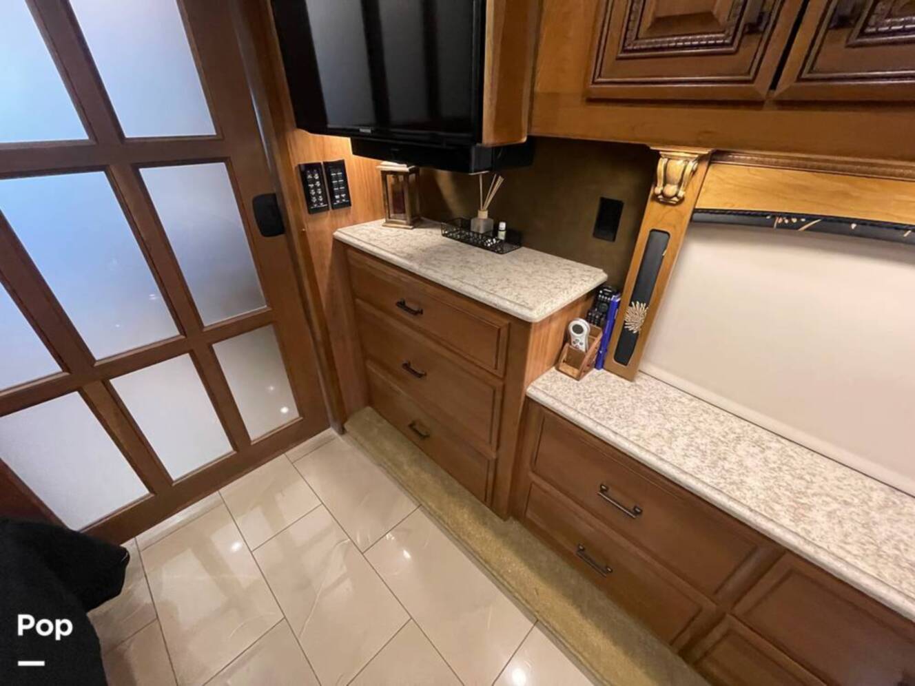 A photo of this 2015 Entegra Coach Cornerstone 45B