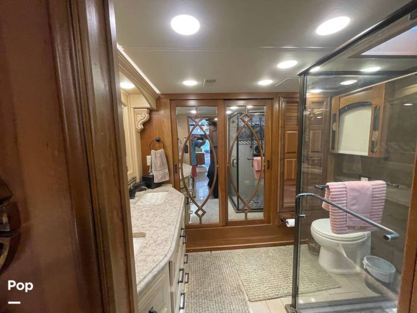 A photo of this 2015 Entegra Coach Cornerstone 45B