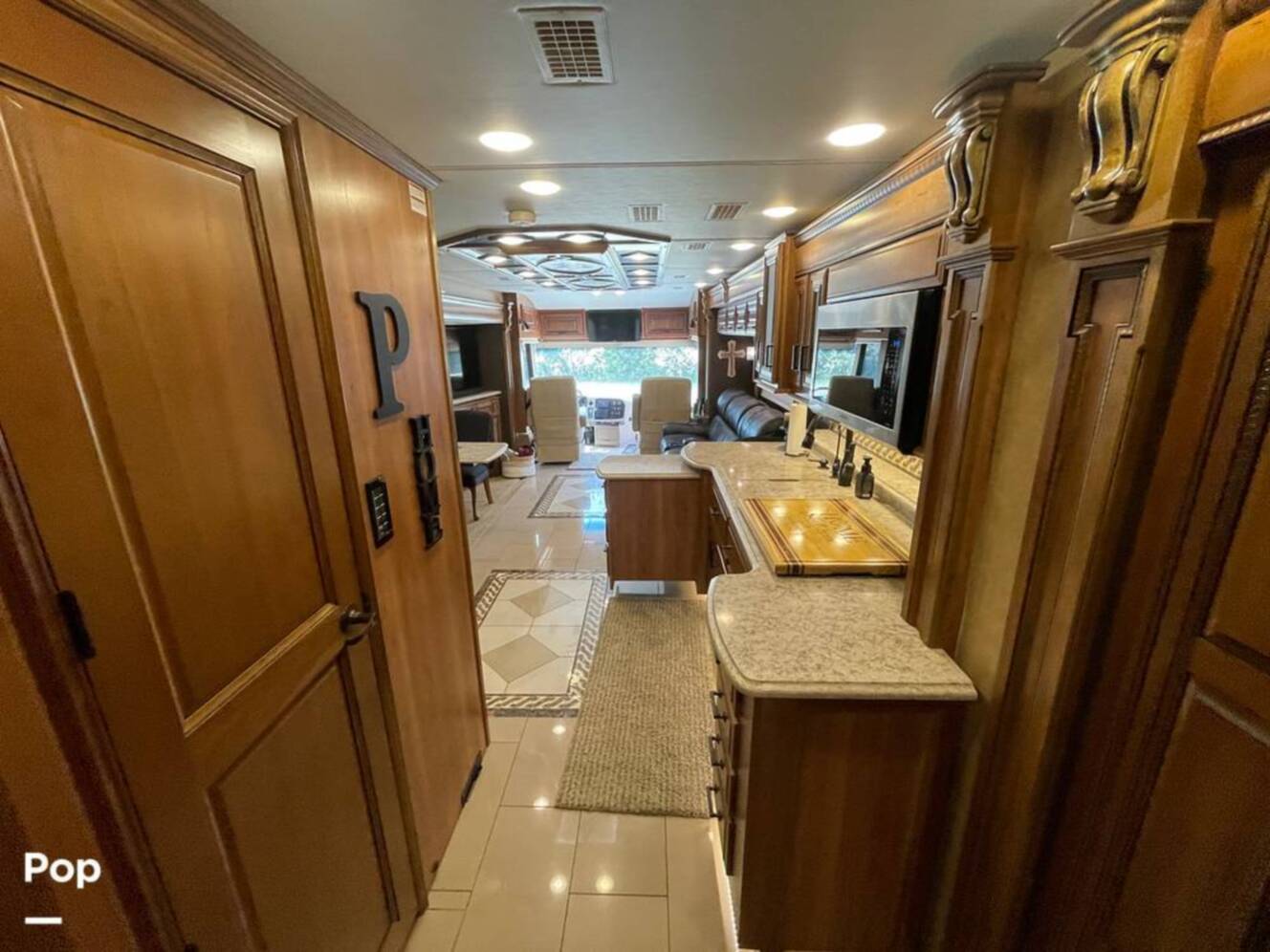 A photo of this 2015 Entegra Coach Cornerstone 45B