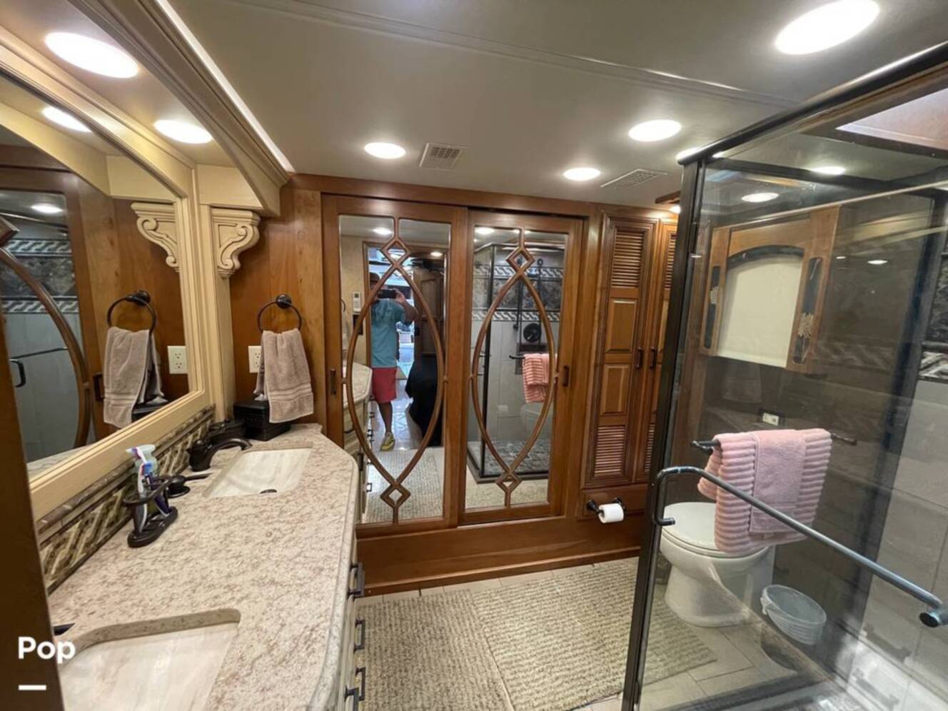 A photo of this 2015 Entegra Coach Cornerstone 45B
