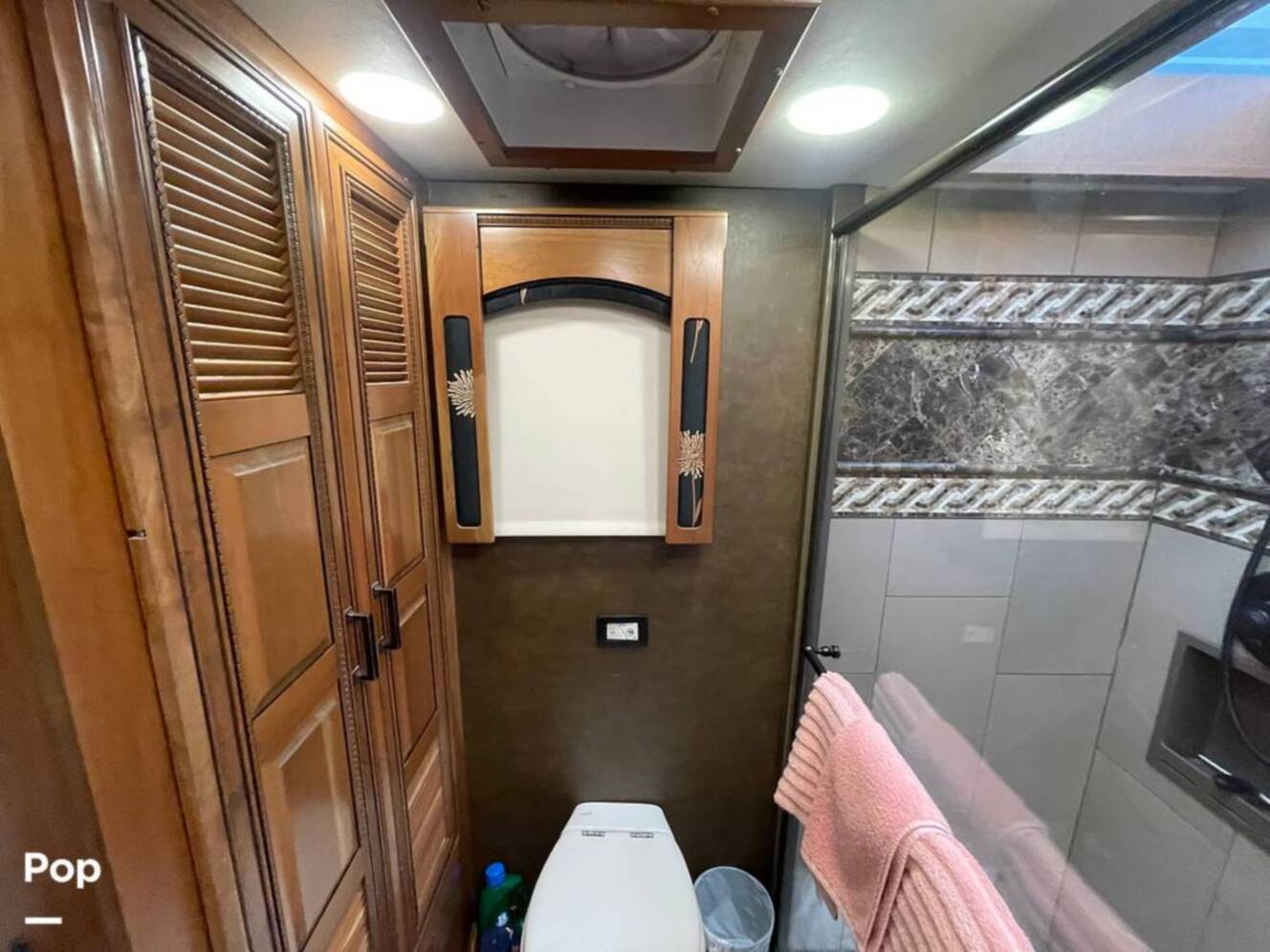 A photo of this 2015 Entegra Coach Cornerstone 45B