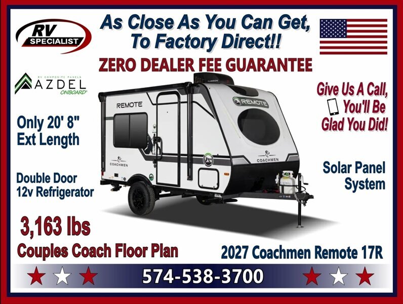 2027 Coachmen Remote 17R in goshen IN