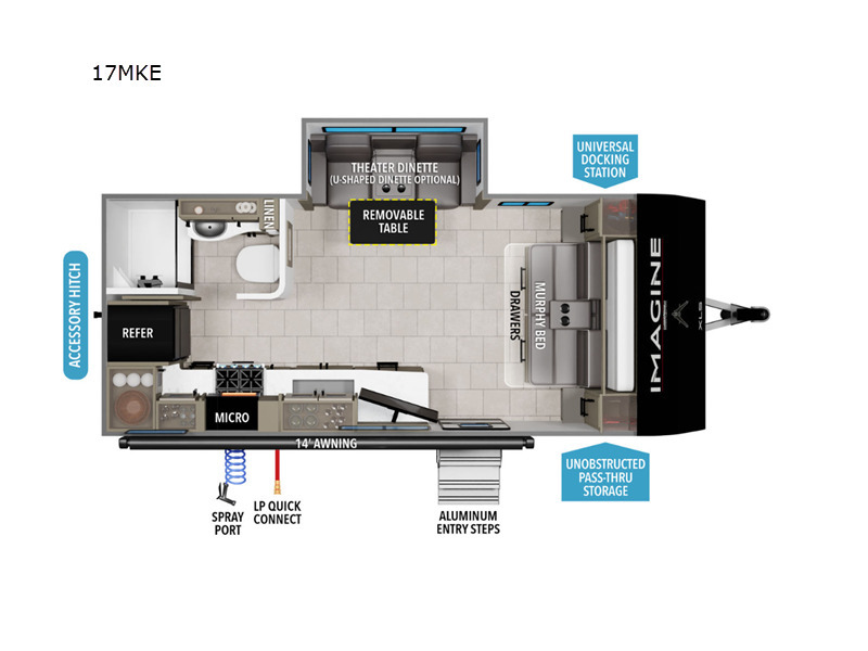 A photo of this 2024 Grand Design Imagine XLS 17MKE