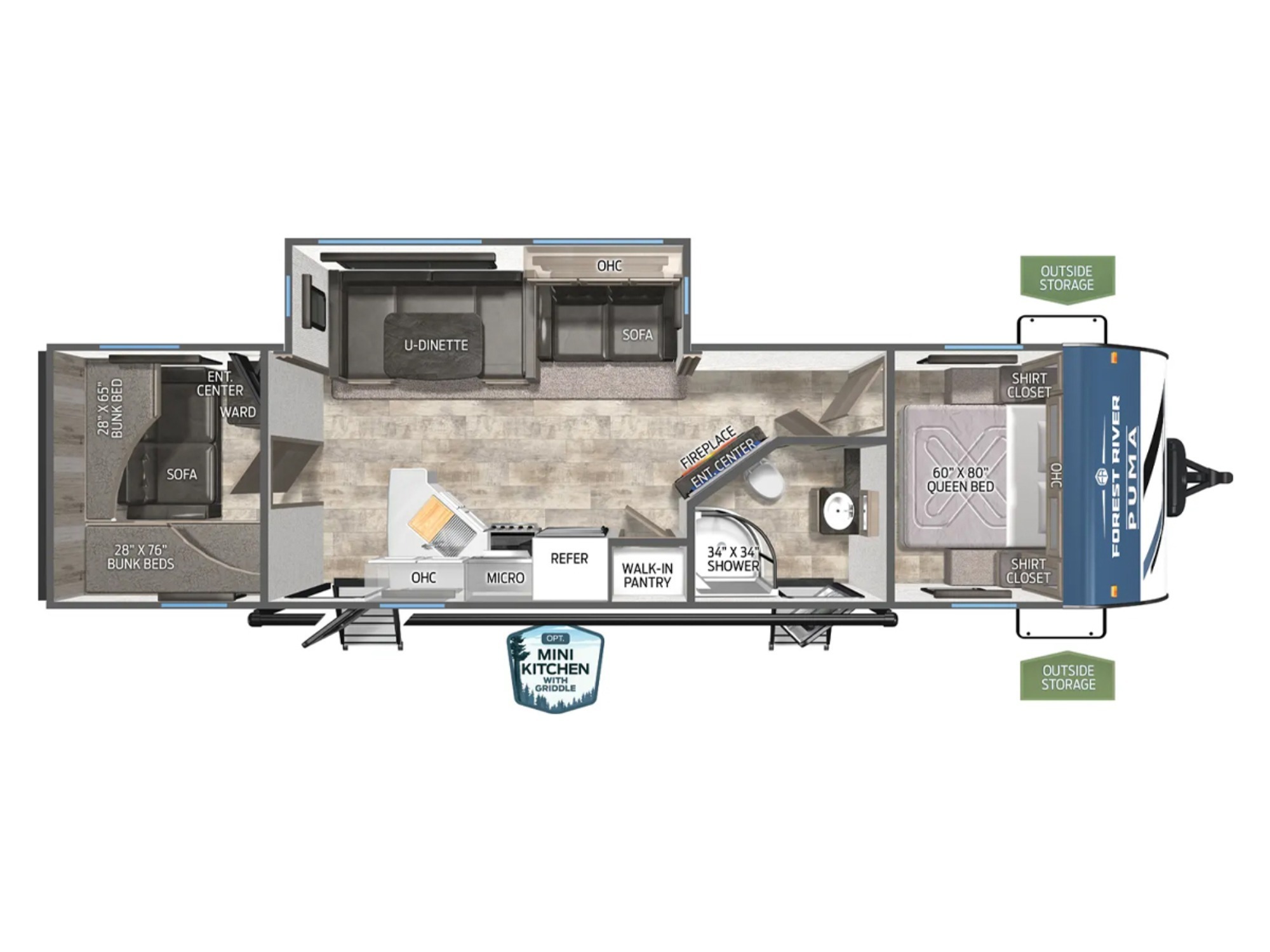 2025 Forest River PUMA 28BHSS in clermont FL
