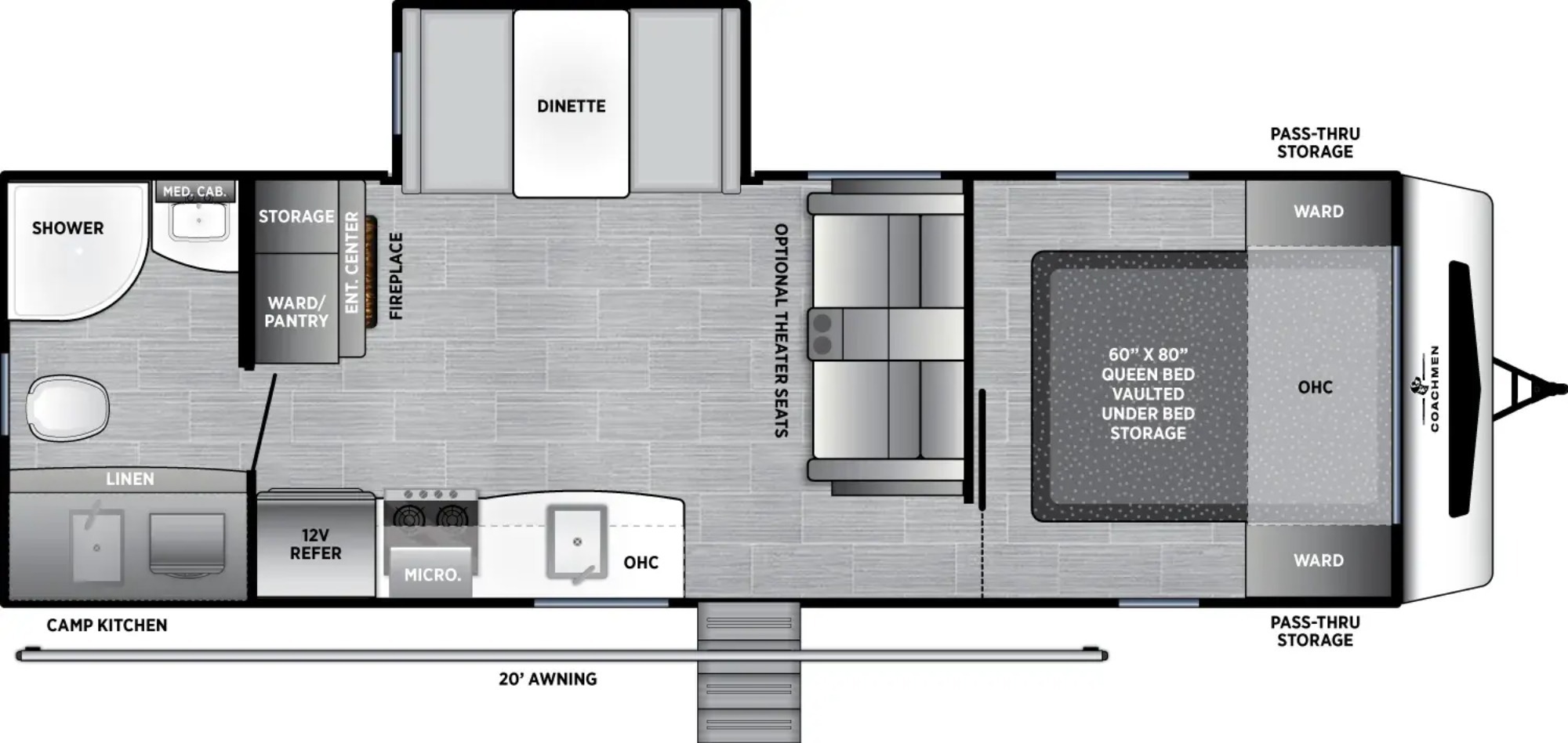 A photo of this 2022 Coachmen FREEDOM EXPRESS ULTRA LITE 252RBS