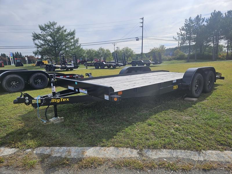 2025 Big Tex 70CH 83" x 18' 7K Car Hauler w/ Slide-In Ramps & LED Li in Houlton, NE