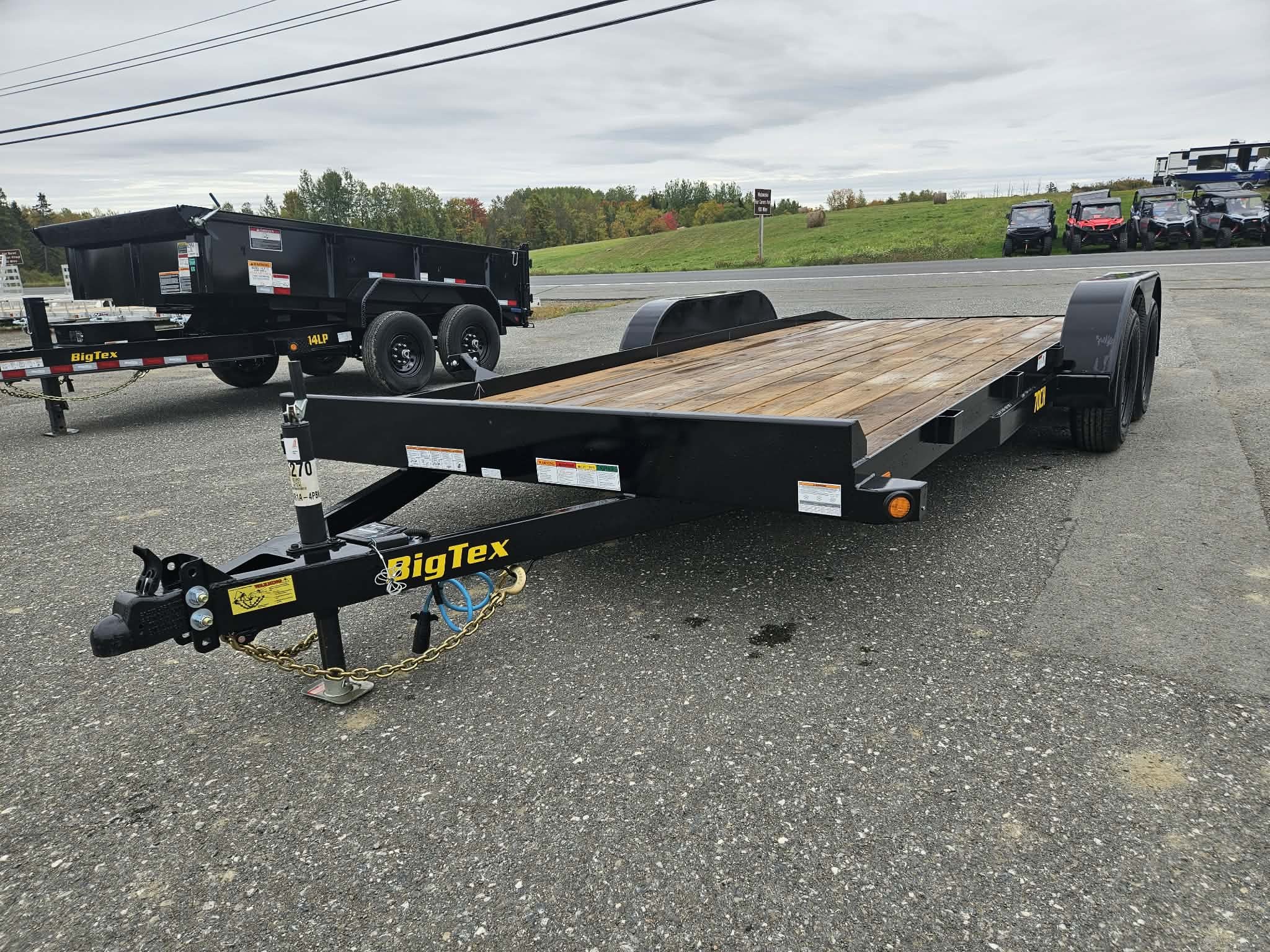 2026 Big Tex 83" x 18' 7K Car Hauler w/ Slide-In Ramps & LED Lights in Houlton, NE