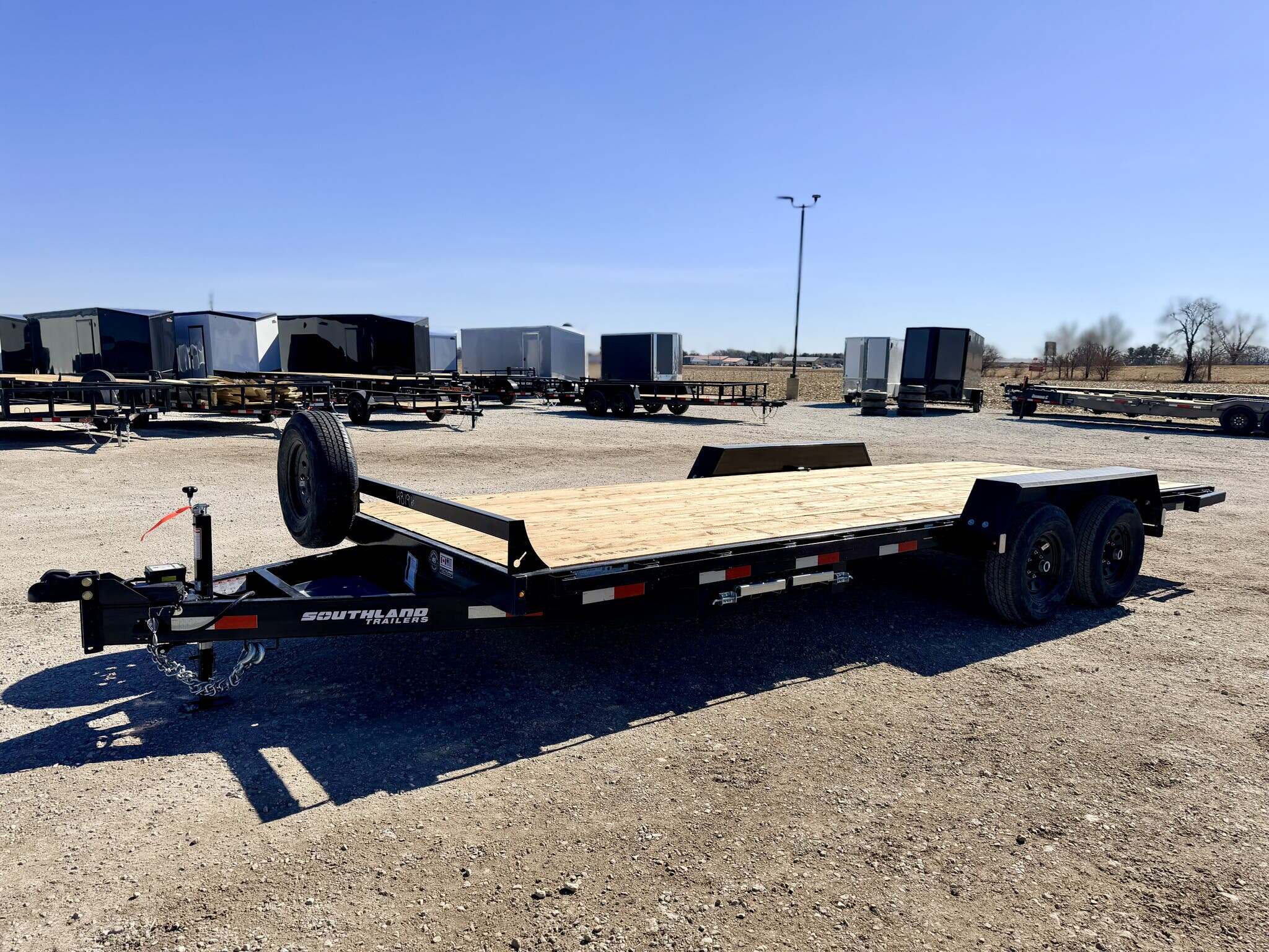 2026 Southland 81"x 20' Lowboy Equipment Trailer - Slide in Ramps in Goodfield, IL