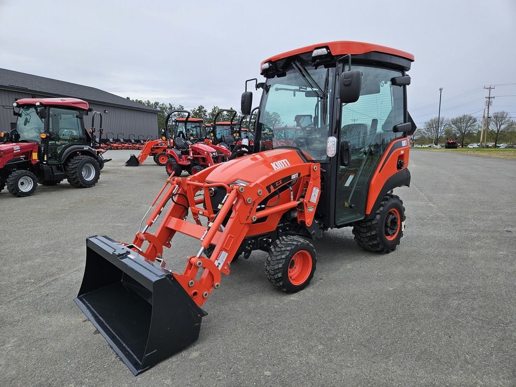 2025 KIOTI CS2530HCB 24.5HP HVAC Cab, Loader & Bucket! in Houlton, ME