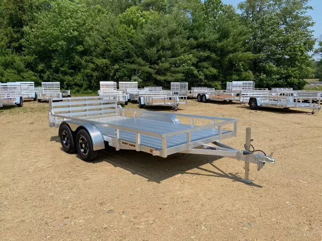 2027 SPORT HAVEN 7X14 Aluminum 7K Deluxe All Terrain Utility Traile in Loudon, NH