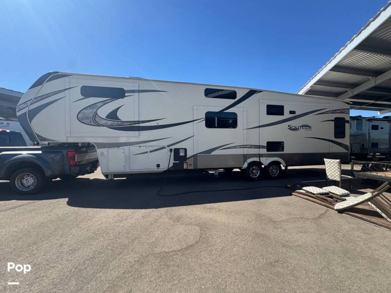 A photo of this 2019 Grand Design Solitude 377MBS
