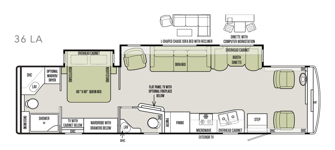 A photo of this 2018 Tiffin Motorhomes ALLEGRO OPEN ROAD 36LA