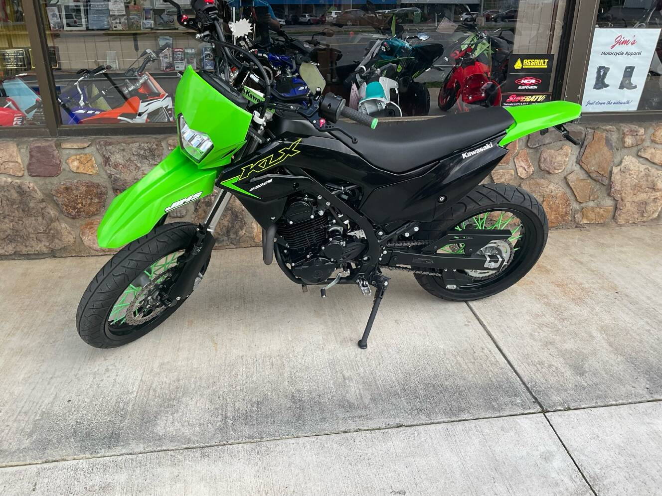 A photo of this 2023 Kawasaki KLX 230SM